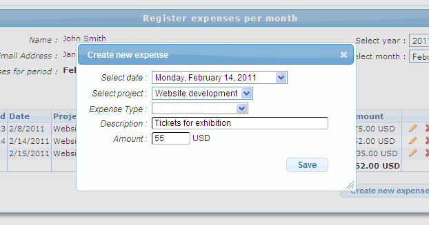 The expense tracking module is perfect for individuals and small business to keep
                track of their expenses